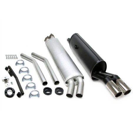 scarico sportivo completo bmw e28 e24 benzina con centrale