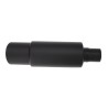Marmitta rotonda id 51mm inclinata acciaio inox nero - ESR086/N