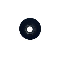 Marmitta rotonda id 51mm inclinata acciaio inox nero - ESR086/N