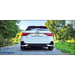 finale sportivo acciaio posteriore doppia uscita audi a1 207cv dal 2023