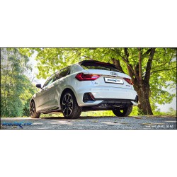 finale sportivo acciaio posteriore doppia uscita audi a1 207cv dal 2023