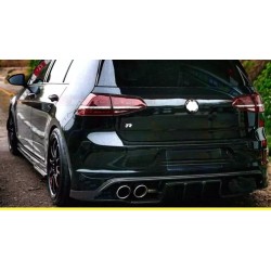 Scarico sportivo doppio 76mm per volkswagen golf VII