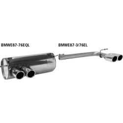 scarico acciaio suplex per bmw 118d 120d e87 serie 1 bastuk