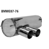 scarico acciaio suplex per bmw 118d 120d e87 serie 1 bastuk