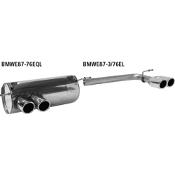 scarico acciaio suplex per bmw 118d 120d e87 serie 1 bastuk
