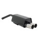 scarico sportivo movus alfa romeo gt 1800 2000 jts 2 x 76mm sottile