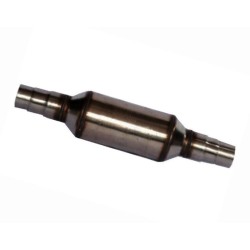 Catalizzatore universale tondo o ovale con sonda lambda acciaio 400 celle