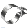 scarico completo acciaio fiat punto Abarth 63mm doppio 76mm