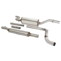 Scarico sportivo acciaio inox 55 mm Volkswagen Caddy 14D