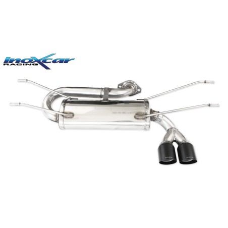 silenziatore marmitta posteriore acciaio 2 x 76mm mazda mx-5 dal 2017