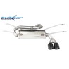 silenziatore marmitta posteriore acciaio 2 x 76mm mazda mx-5 dal 2017