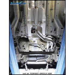doppio scarico opel corsa D 1.6i turbo 207cv acciaio inox