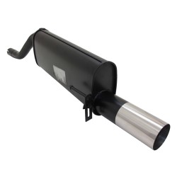marmitta silenziatore sportivo opel corsa D uscita da 90 mm bordo sottile