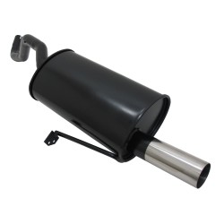 Scarico sportivo Novus Renault Clio 3 uscita singola da 60mm