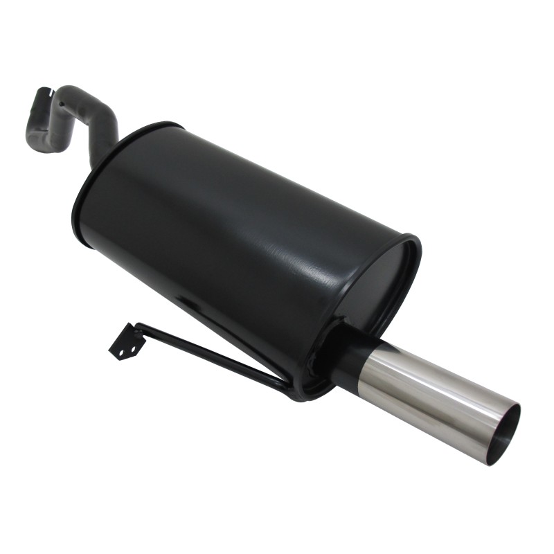 Scarico sportivo Novus Renault Clio 3 uscita singola da 60mm