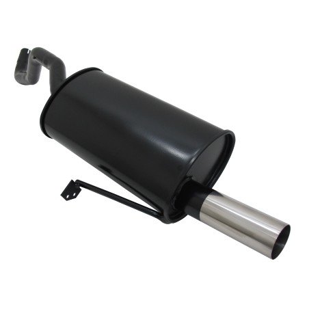 Scarico sportivo Novus Renault Clio 3 uscita singola da 60mm