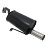 Scarico sportivo Novus Renault Clio 3 uscita singola da 60mm