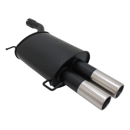 Scarico sportivo terminali in acciaio Novus BMW E60 2x76mm