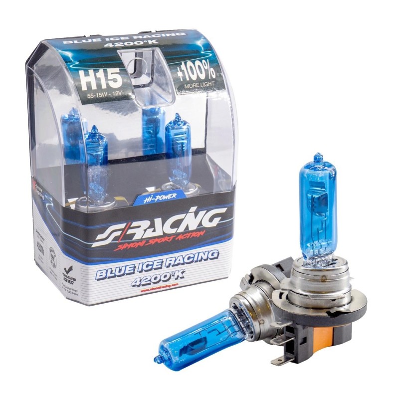 Lampadine alogene H15 Blue Ice Racing - BIR/H15